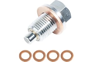 Flaconi Ölablassschraube Auto,Ölablassschraube Dichtung,Ölschraube,Magnetische Ölablassschraube,M12x1.25 Ölablassschraube mit Dichtring,Ölablassschraube Magnet,für die Meisten Auto (M12x1.25)