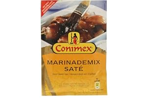 Conimex Marinademix satay, Mix para escabeche para carne, aves, pescado y gambas, especias, 38 G