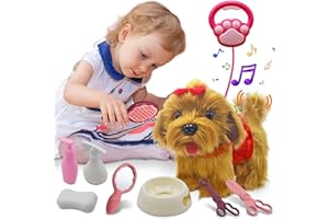 Jaydear Spielzeug Hund für Kinder,Fernbedienung Elektronisch Plüschwelpe Spielzeug Haustier,Interaktives Spielzeug Haustier Hund für Kleinkinder Mädchen Junge