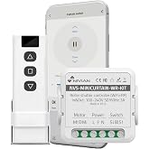 NIVIAN WiFi Controller for Shutter Motor with RF Remote, Tuya App, WiFi Shutter Switch, Compatible with Alexa and Google (Bli