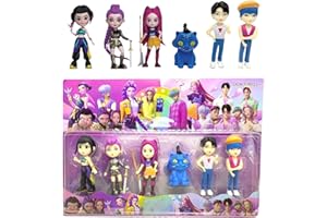 GENERIC K pop Demon Hunters Figures Cute Anime Figure Doll Movie Collectible Model Toy Cartoon Action Figures Christmas Decorations Desktop Merch Accessories (B)