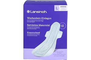 Lansinoh Weekbädd inlägg – 10 stycken – extra absorberande och ventilerande – för starkt veckoflöde och de första dagarna efter födseln