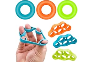 LUCKYKODOR Entraîneur Musculaire des Doigts, Entraîneur des Mains, Renfort de Préhension de la Main,L'entraînement en Force,Convient aux Adultes, Enfants et Seniors