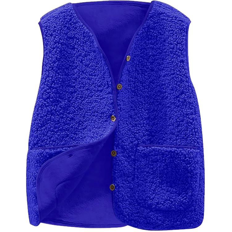 RUIRUILICO Gilet Femme Chic Imprimé Floral Veste Sans Manches Polaire