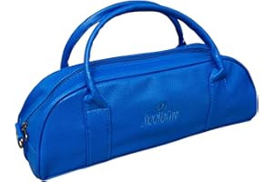 Acclaim Newport Rounded Style Mini Three Bowls Synthetic Grain Leather Look Lawn Green Bowling Bag with Dividers and Shoulder Strap