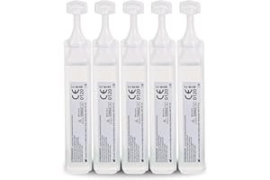 STERLINGSQUARE Eye Wash Pods Sterile Saline Solution for Humidifying – Volume 20ml Each Bottle – Pack of 5
