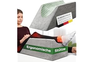 ‎WELL B4 WELL B4 Ergonomisches Venenkissen zum Beine hochlagern - Beinhochlagerungskissen Beinauflage Keilkissen/Stützkissen für Beine & Knie ideal als Lymphkissen und Venenkeil
