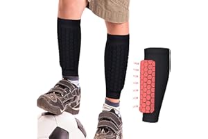 BoloShine 1 Paia Parastinchi Calcio Calzini Maniche, Parastinco per Calze Ergonomicamente Comodi da Indossare, Mini Elastico Paratibie Piccoli per Bambini Uomo Donna