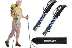 TREKOLOGY Walking Poles - Men & Women Trekking & Hiking Poles - 2pc