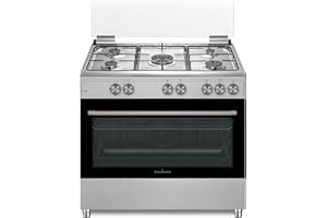 SCHAUB LORENZ CUCINA 90x60 INOX TUTTOF. GAS VENTIL.+GRILL ELET. 5 F. A SLORENZ