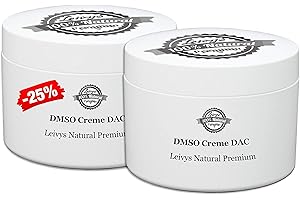 ‎LEIVYS 100% NATURAL PREMIUM Leivys DMSO DAC CREME - DMSO Creme mit 15% DMSO 99,9% ph.EUR Reinheit - Dimethysulfoxid 99,9% mit Mandelöl (2 x 50 ml)