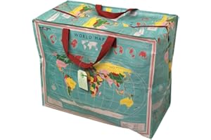 REX LONDON Rex International Jumbo Weltkarte Aufbewahrungstasche, Blau