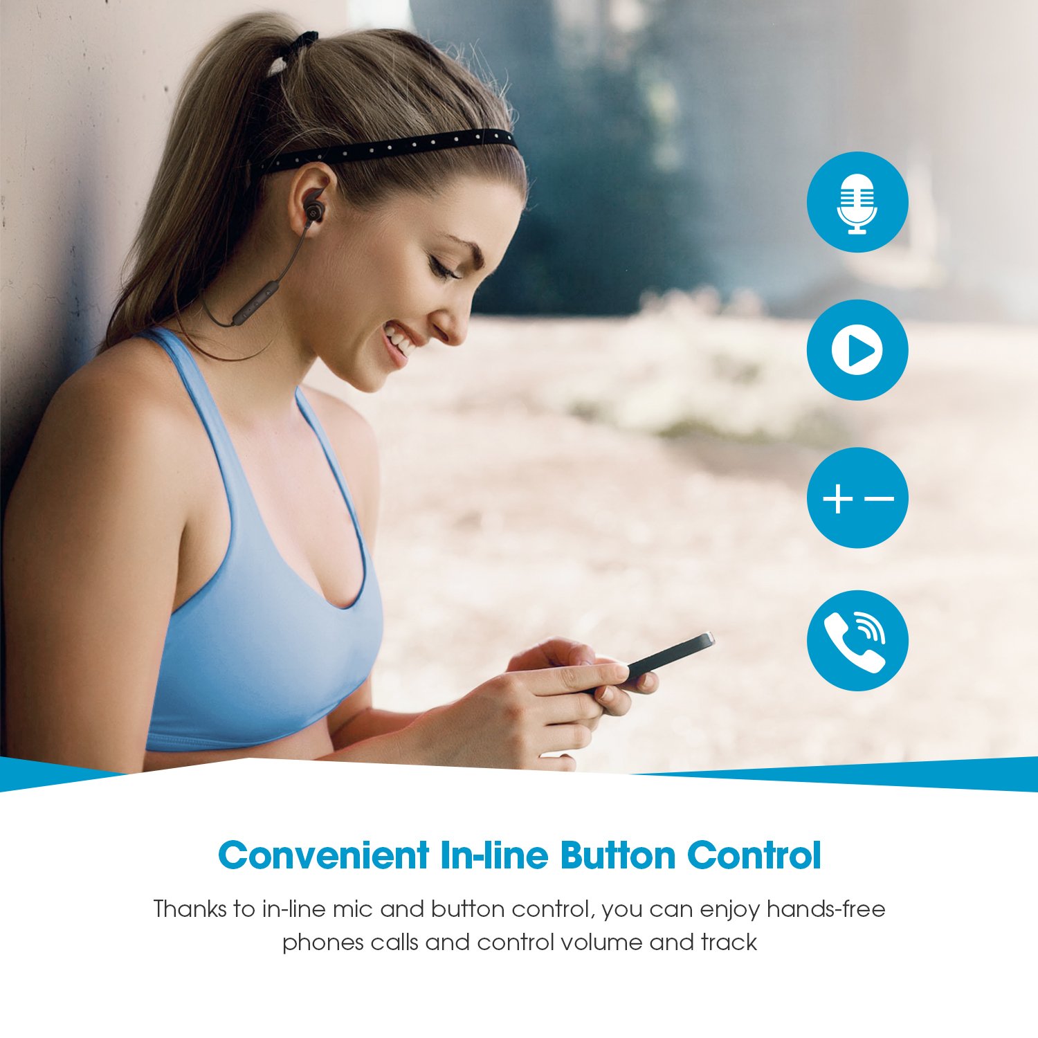 Auriculares-Bluetooth-41SoundPEATS-Cascos-Deportivos-Magnticos-In-ear-Inalmbricos-con-Mic-Resistente-al-Agua-IPX6-Duracin-8-Horas-para-iPad-iOS-Android-Mviles-Smartphones-PC