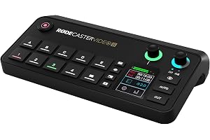 RØDE RØDECaster Video S – Podcast Video Switcher och ljudgränssnitt – Flera kameror, 4 x videoingångar (HDMI och USB), 1080p6