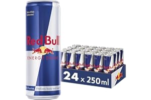 TARANNOVA Red Bull Energy Drink 250ml x Pack of 24 - Premium Energy Boost with Red Bull's Signature Formula