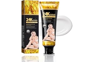 SHEFAVE 24-K Gold Hair Removal Cream, Sensitive Hair removal Cream for Feet & Body, Painless Depilatory Cream for Underarms, Legs and Arms, Face Hair Remover for Women & Men, Easy & Safe, 100G