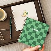 15x16 Spiralli Karton Kapak 2'li Kareli Not Defter Seti - Karo