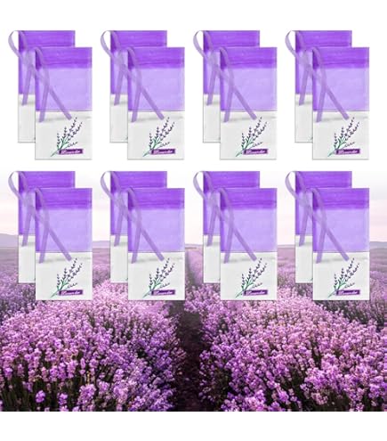 30pcs Sachets Vides Sac Fleur Impression Parfum Lavande Parfum De Linge
