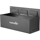 POPPSTAR Magnetic Aerosol Tray, Length 210mm x Height 70mm x Width 75mm, Material: Steel, Colour: Black