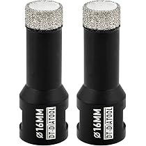 BGTEC Diamant-Bohrer Set 6-teilig – Für Fliesen, Marmor, Beton Inkl. Kühlwachs & Hartmetall-Bohrer