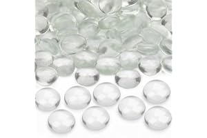Vorentxia 200 Pezzi Cristalli Decorativi Trasparente Sassolini Decorativi per Vasi 900g Pietre da Giardino Decorative Ciottoli di Vetro per Decorazione Acquario Paesaggistica Vasi Ciotole Giardino