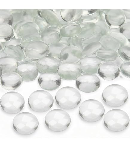 PEBBLES, 15 - 40 Mm. 0,5 Kg. Glassteine, Glasnuggets. Glas Steine Mugge