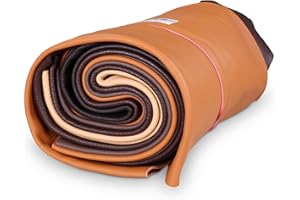 Langlauf Schuhbedarf Lederstücke - Bastelleder - Extragroß 1kg Brauntöne - Alle Stücke handsortiert aus echtem Leder mindestens DIN A3 groß - Jetzt mit Gratis Anleitung für Ledertasche!