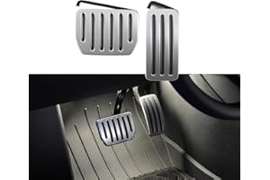 TPARTS Juego de Pedales de Freno de Aluminio con Bloqueo automático para Tesla Model 3 Highland 2024+/Model Y Juniper 2025+, Accesorios Protectores Antideslizantes de Repuesto
