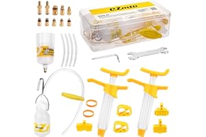 MOONSING Kit Purgado Frenos de Disco Hidráulico para Bicicleta, Juego de Purga de Frenos de Disco Mineral para Shimano, Magura, Tektro y Sram Series MTB, Universal Herramientas de Reparación de Frenos