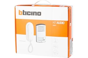 Bticino 366811 Kit Audio 2 Fili monofamiliare con pulsantiera Linea 2000 da Parete e citofono Sprint L2, Grigio