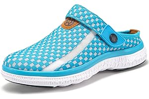 SISTTKE Sabots Mules Femmes Hommes Respirant Chaussures de Jardin Piscine Sandales Perforés-Sabot de Plage Sport Pantoufles D'Été Chaussures