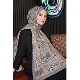 Ekose Paisley Desen Vizon Soft Pamuk Şal