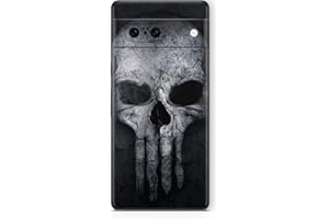 Skins4u Schutzfolie Skin Cover Skins Design Folie Kratzerschutz Aufkleber kompatibel mit Google Pixel 6 PRO Hard-Skull