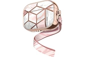 i-Blason Etui do AirPods Pro 2nd Gen/obudowa do AirPods Pro 1. generacja, kompatybilna z MagSafe, przenośna obudowa odporna na wstrząsy 360°, pełna ochrona do AirPods Pro 2 / AirPods Pro 1, różowa