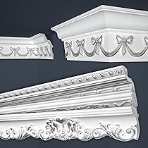 Marbet Design Deckenleiste B-26 Gold - Styropor Stuckleiste 2 Meter