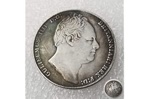 YunBest 1837 United Kingdom Brave knight Old Coins - Great British UK Coin- British Shilling Old Coin - Discover UK History Commemorative Coins BestShop