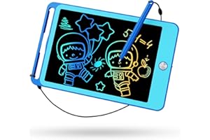 TEKFUN Tableau d'écriture LCD Enfants Jouets Educatif, Tablette Dessin Enfants de 8,5 Pouces Ardoise Magiqu Coloré, Cadeaux d'anniversaire Noël pour Les Filles Et Garçons de 3 4 5 6 7 Ans (Bleu)