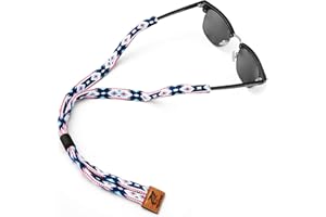 Pilotfish Premium Cotton Eyewear Retainer Sunglass Strap - Multiple Design Options - Soft & Durable Sunglass Holder