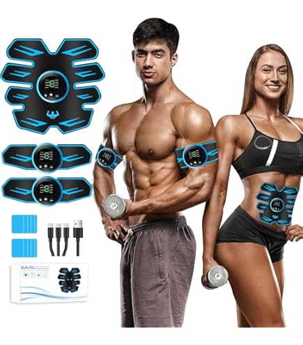 Ceinture Abdominale électrostimulation EMS - 6 Modes, 18 Niveaux