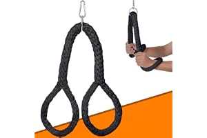 DASKING Tricepsrep för Kabelmaskin, Mjuk Fitnessrep för Lat Pull Downs och Bicep Curls - Ergonomiskt Antislip Grepp för Kraftträning - Gymutrustning för Hemmagym och Styrketräning