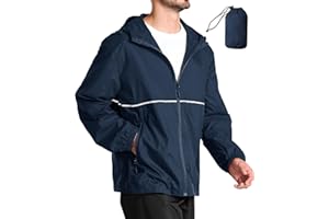 SPEEDRUN Manteaux Imperméables étanche Homme Pliable Vêtements Imperméables Légèr Cycliste égère et Imperméable Veste de Pluie Man Coupe-pluie Randonnée Running Sport Outdoor