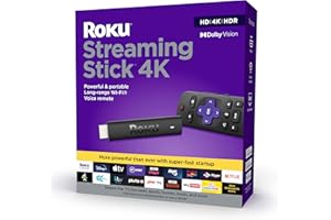 Roku 3820EU Streaming Stick 4K | HD/4K/HDR Streaming Media Player, Black