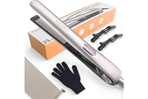 ‎BESTOPE PRO BESTOPE PRO 2 In 1 Glätteisen Locken und Glätten, 15S Schnelle Hitze, Ionenkeramische Haarglätter, Frizz Reduzieren, 3D-Schwebepanel verhindert Haarziehen, LCD-Display, 120-230°C