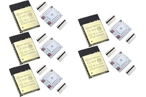TECNOIOT 5pcs ESP-WROOM-32 ESP32 ESP-32S ESP-32 Bluetooth and WiFi Dual Core CPU DOIT + 5pcs Adaptador Board Plate