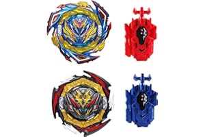 Wotean Gyroscope Turbo Set, Trottola 4d Arena Metal Fusion Battle, Con Lanciatore Da Combattimento, Set Regalo(187+180)