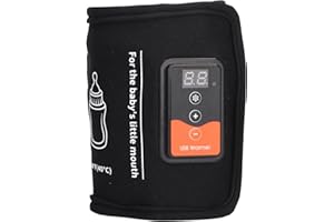 CERLINGWEE USB 10W Flaschenwärmer Tasche Flaschenthermostat tragbare Flaschenwärmer mit LCD-Display mit Haken und Schleife Lanyard, Outdoor-Reise-Flaschenwärmer Flasche Zubehör