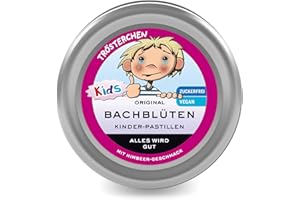‎LEMON PHARMA Original Bachblüten Pastillen Trösterchen für Kinder von Lemon Pharma, Vegan, Alkohol- und Zuckerfrei, nach Dr. Bach, Unterstützung bei emotionalen Herausforderungen