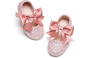 Kiderence Kleine Kleinkind Mädchen Kleid Schuhe Ballerina Ballett Wohnungen Kinder Mary Janes