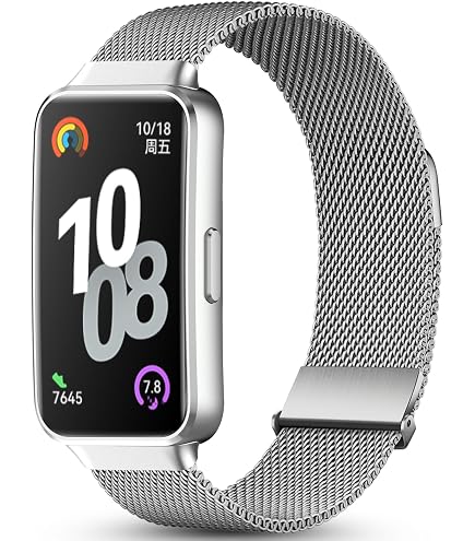 Bracelet De Rechange Pour Huawei Band 8 Et Band 9 - TPU Souple - Design Coloré Bleu/blanc - Installation Facile - 3