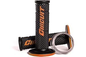 Motorcycle Handlebar Grips - High-Performance Hand Grips Circuit V for All Motorcycle Handlebars - Universal Non Slip Grip for Full Comfort Grip Handle - Handlebar Grips Circuit Equipment